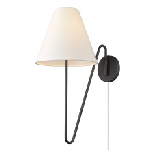 Golden 3690-A1W NB-IL - Yep by Golden Lighting Kennedy 1-light Swing Arm Wall Lamp in Natural Black